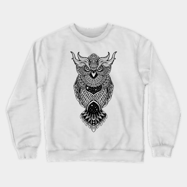 the owl Crewneck Sweatshirt by prastika